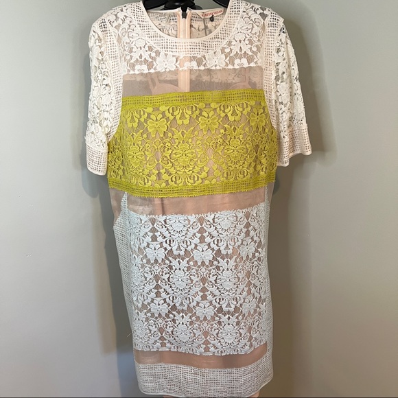 Rebecca Taylor lace shift dress size 4 - Picture 2 of 8